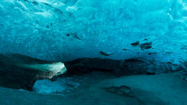Ледените пещери Менденхол в Аляска