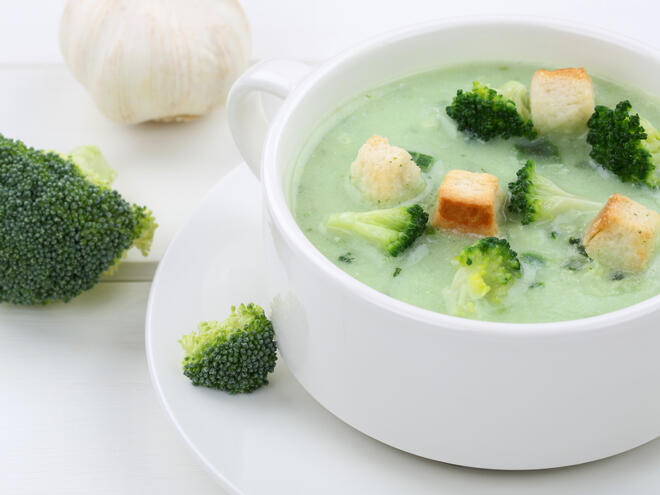Ароматна крем супа от броколи