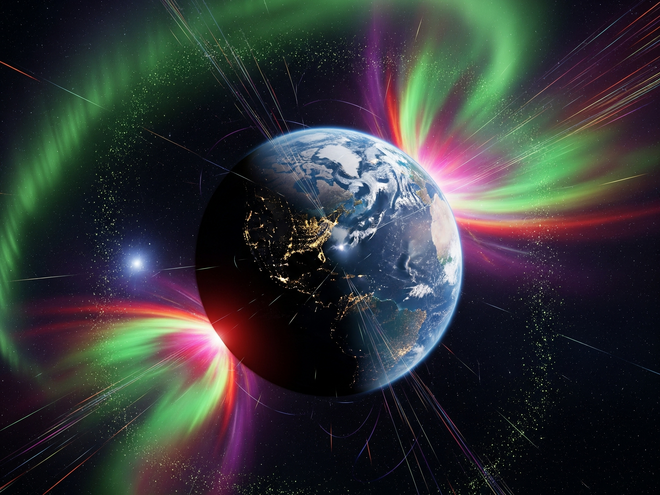 Магнитни бури през декември 2025 г. по дни и часове