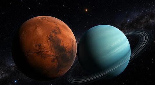 Опасна близост на Марс и Уран: Риск от разрушения във всякакви аспекти