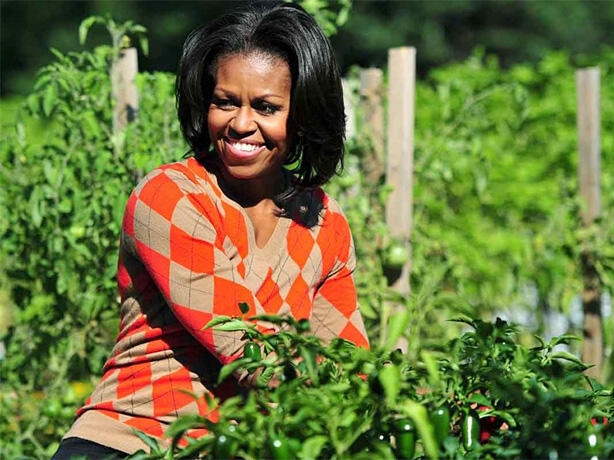 Отново за пример: Мишел Обама като градинар