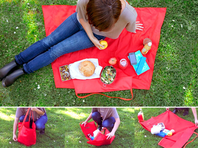 2 в 1: чанта и постелка за пикник 